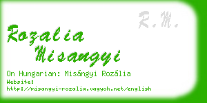 rozalia misangyi business card