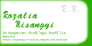 rozalia misangyi business card